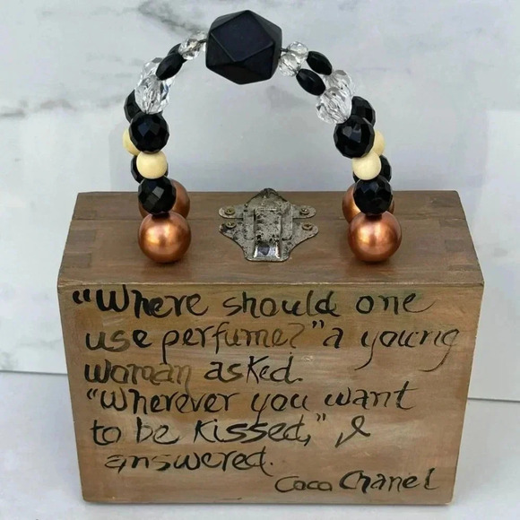 Mixt Bags By Lori Sandstedt Custom Made Cigar Box Bag Multicolor Size 6 x 4.5 - Picture 10 of 13